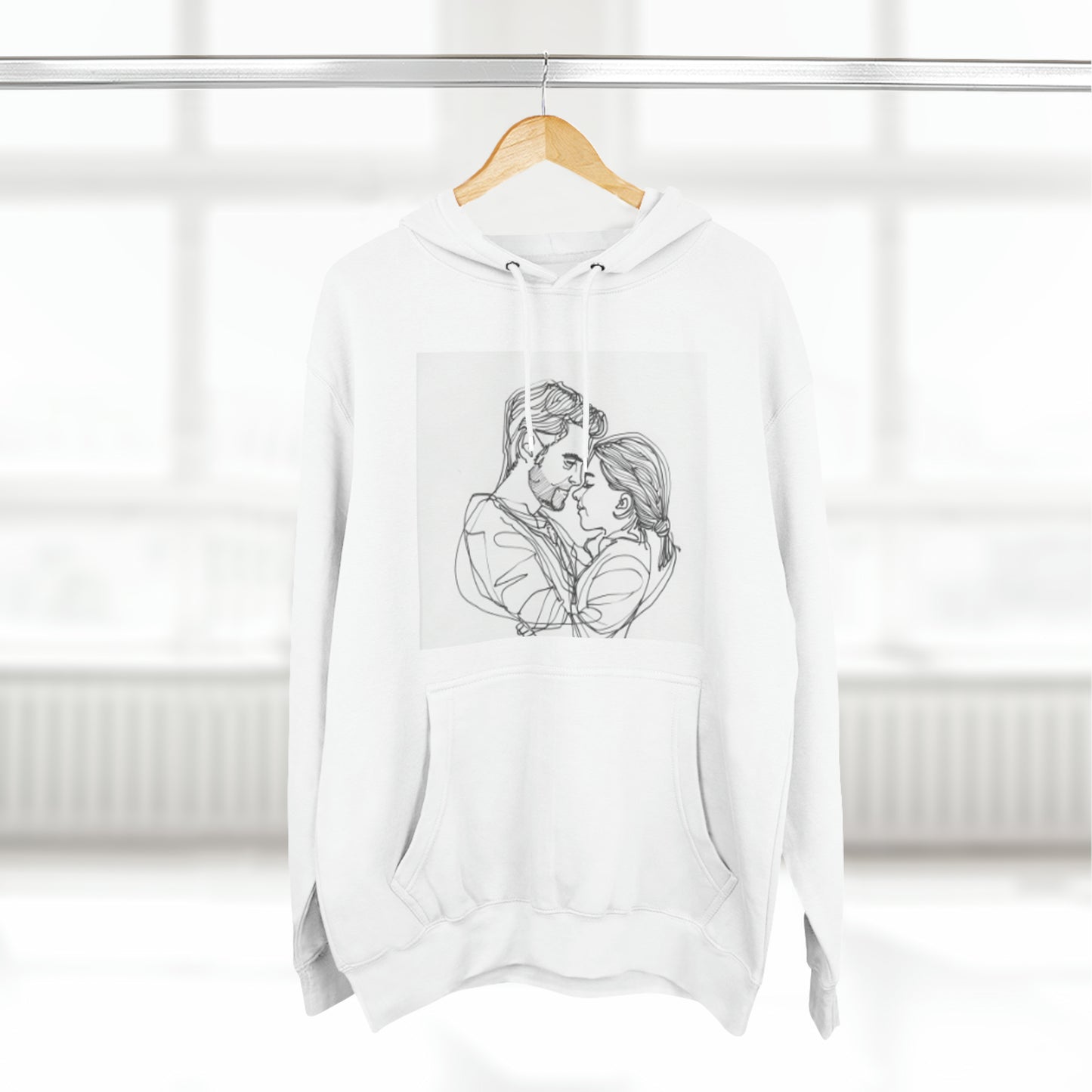 Three-Panel Fleece Hoodie
