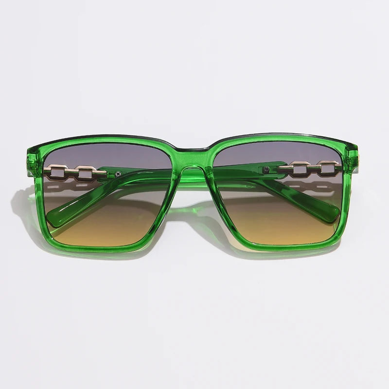 Cycling Fashion Womens Sunglasses Square Style Sun Glasses Accessories Gradient Lens Anti-UV400 Luxury Brand Eyeglasses Female