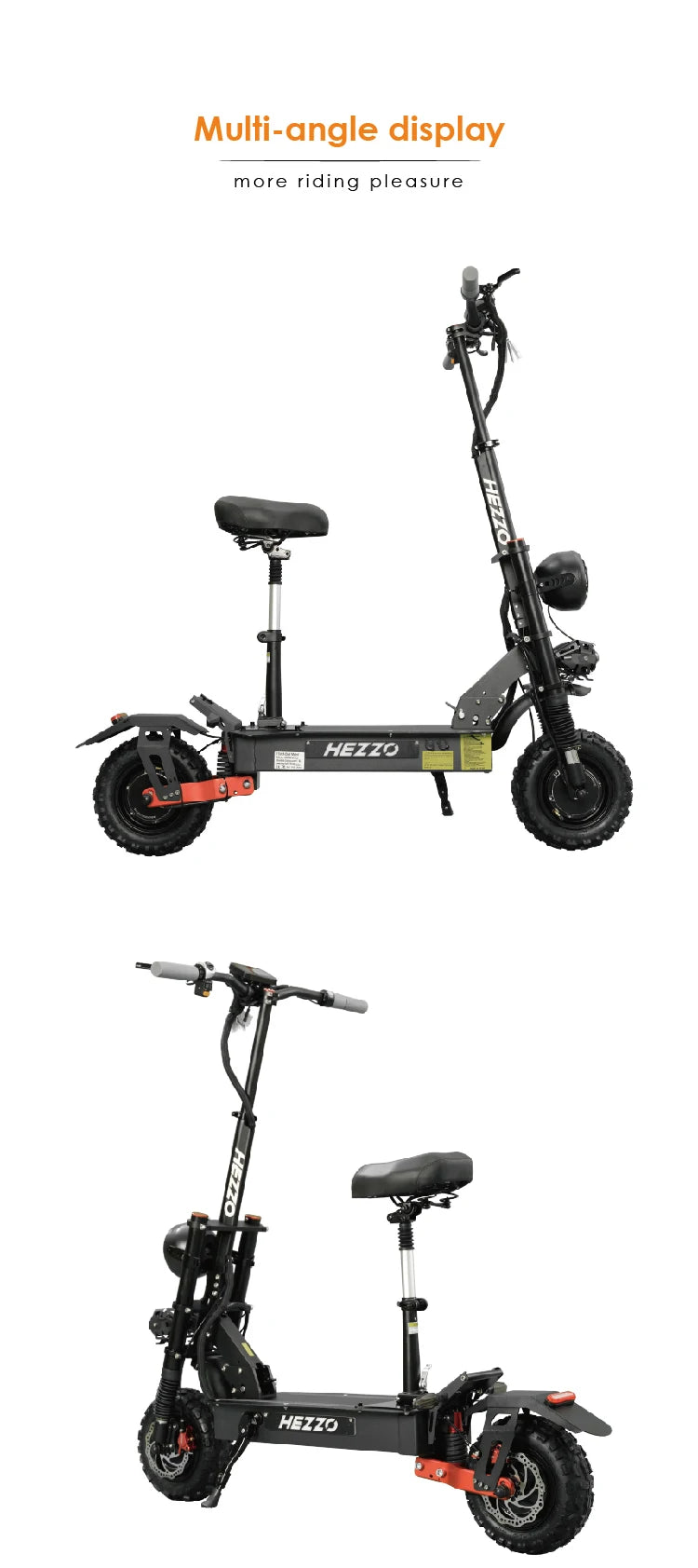 Electric Scooter 60V 6000W Dual Motor 45Ah High Speed Long Distance Foldable Off-road Two-wheel Electric Scooter