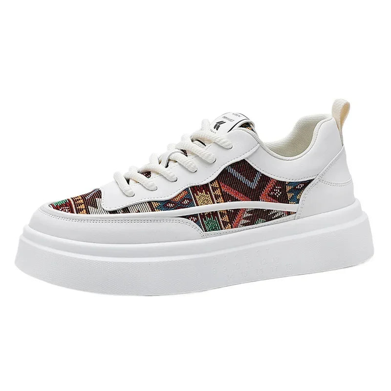Chunky Shoes Mens Casual Skateboard Leather Sneakers Luxury Summer Outdoor Hiking Sports Tennis Running Platform Loafers