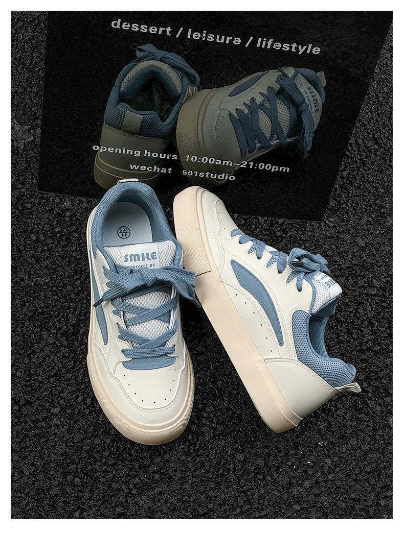2025 Chunky Sneakers Summer Fashion Low Top Lace Up Running Shoes Comfortable Flat Casual Walking Shoes Tenis Masculino