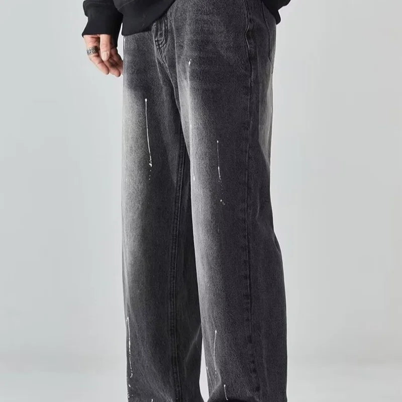 Wide Leg Jeans for Men Casual Trend Men's Jeans Man Pants Y2k Streetwear Trousers Male Jean Denim Shorts Baggy Mens Clothing New