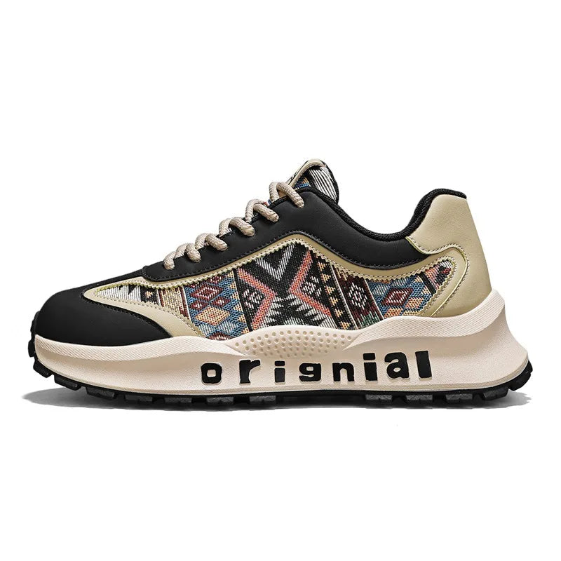 "2025 Men's Retro Sneakers - Non-Slip Platform Shoes, Durable Chunky Dad Shoes for Autumn"