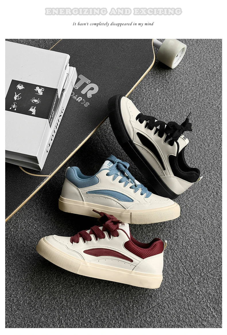 2025 Chunky Sneakers Summer Fashion Low Top Lace Up Running Shoes Comfortable Flat Casual Walking Shoes Tenis Masculino