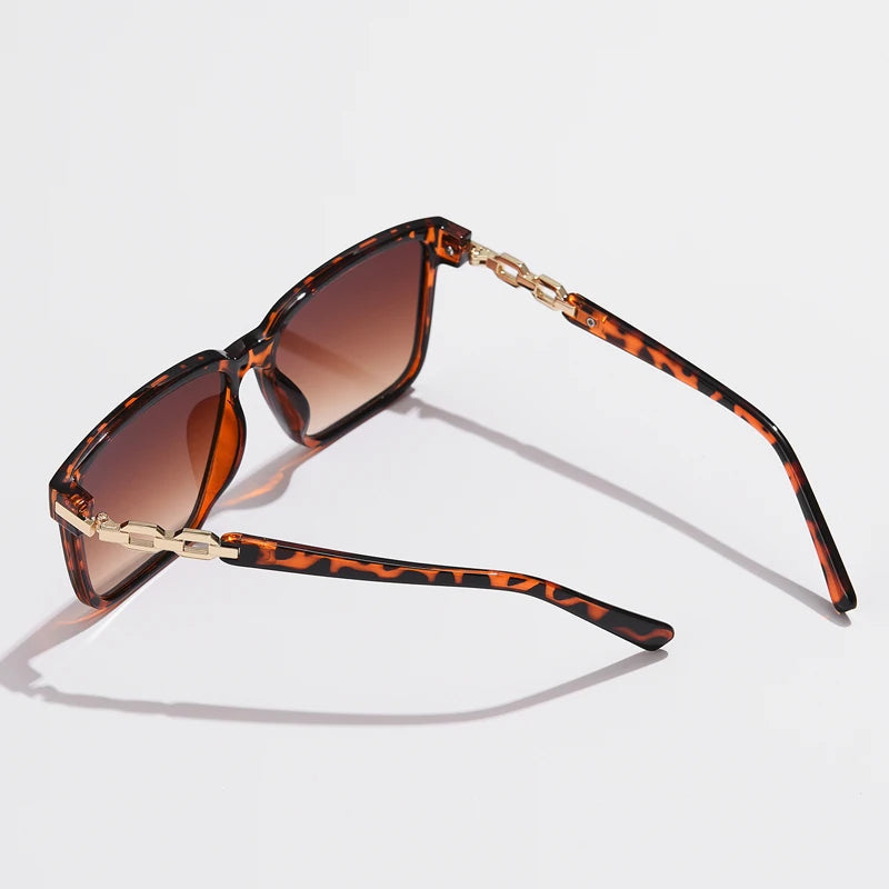 Cycling Fashion Womens Sunglasses Square Style Sun Glasses Accessories Gradient Lens Anti-UV400 Luxury Brand Eyeglasses Female