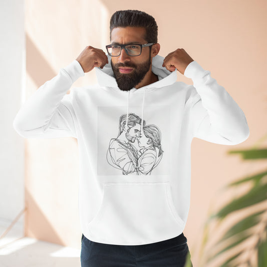 Three-Panel Fleece Hoodie