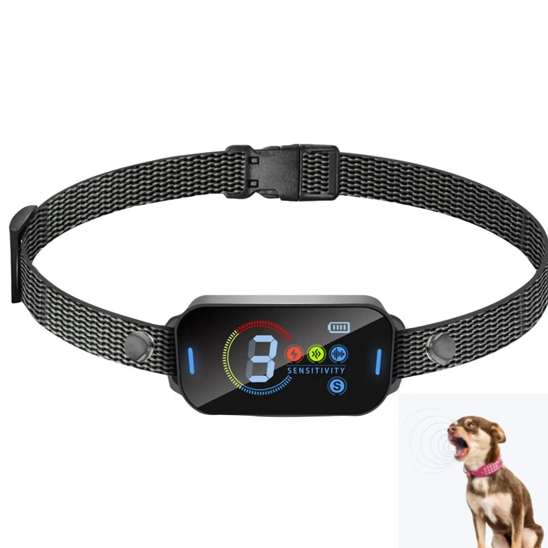Smart Electric Anti Barking Dog Collar Pet Dog Anti Barking Dog Training Collars No Shock Small Dog Bark Collar Pet  Accessories
