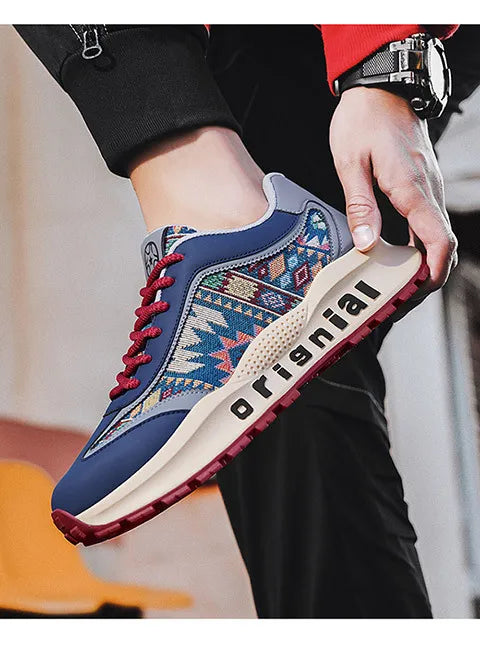 "2025 Men's Retro Sneakers - Non-Slip Platform Shoes, Durable Chunky Dad Shoes for Autumn"