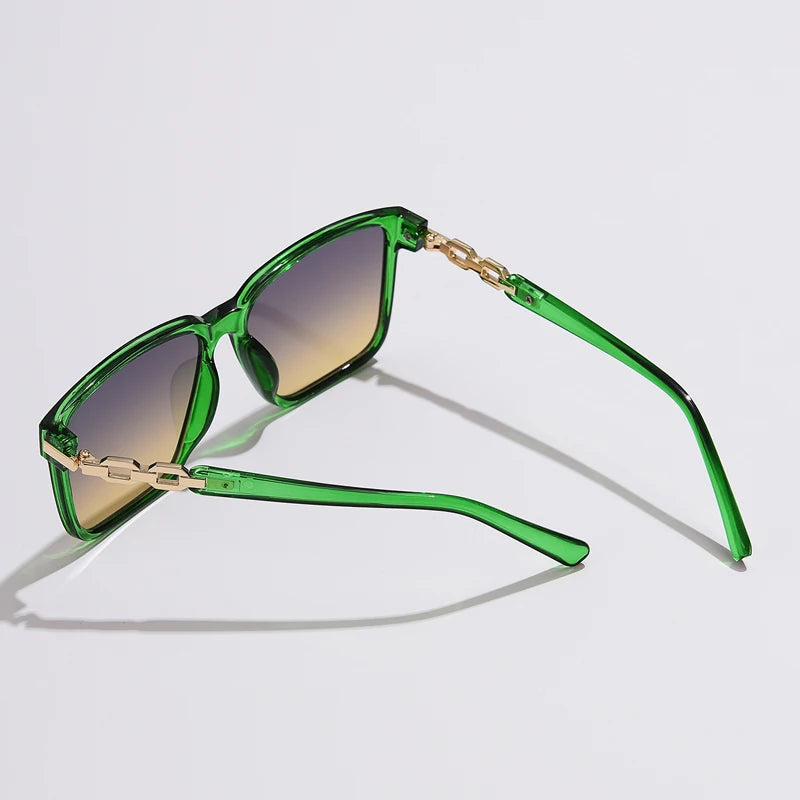 Cycling Fashion Womens Sunglasses Square Style Sun Glasses Accessories Gradient Lens Anti-UV400 Luxury Brand Eyeglasses Female