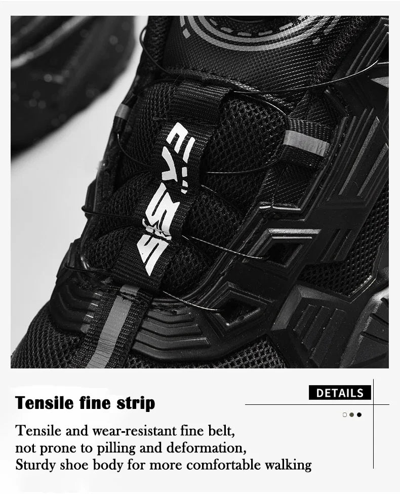 2025 Trendy Chunky Running Shoes New Rotary Buckle Men Women Thick Bottom Jogging Footwear Couple Street Style Male Sneakers