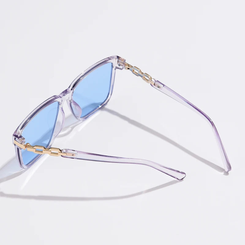 Cycling Fashion Womens Sunglasses Square Style Sun Glasses Accessories Gradient Lens Anti-UV400 Luxury Brand Eyeglasses Female