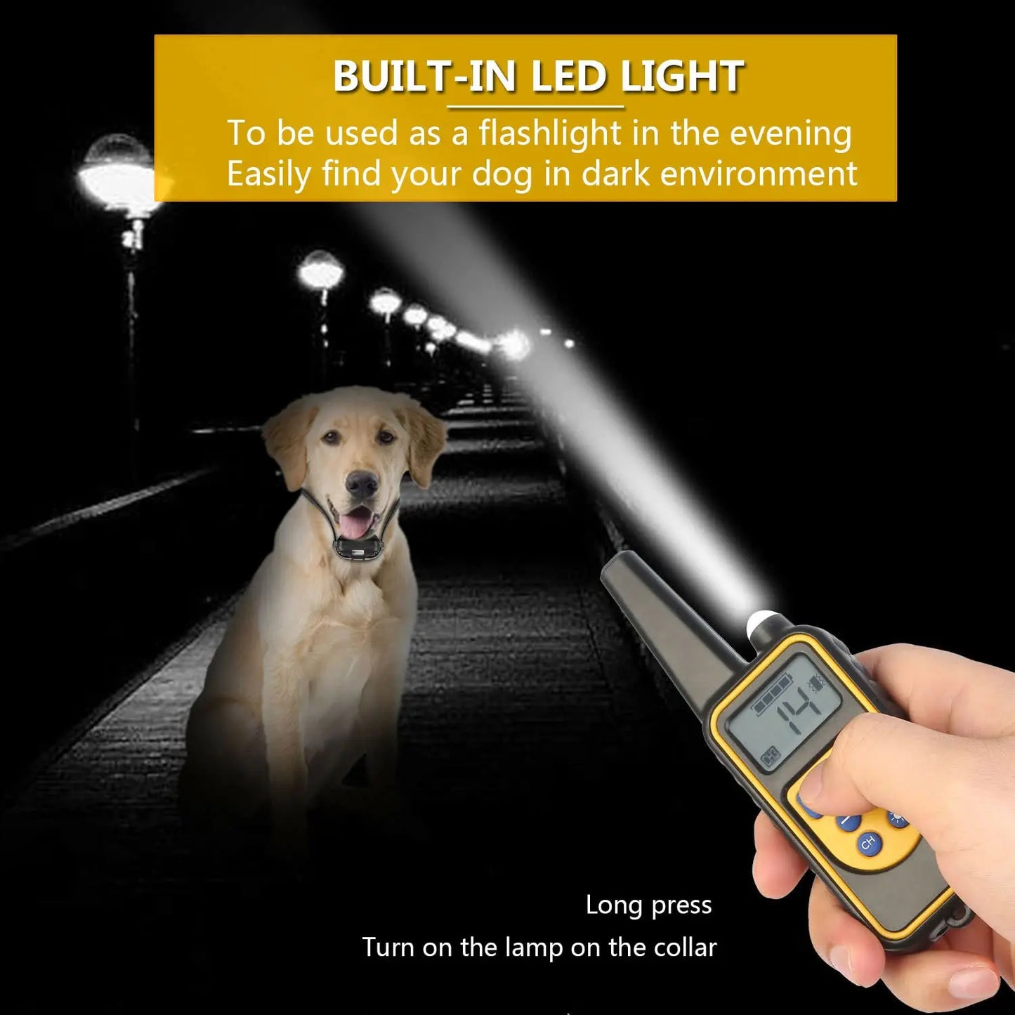 Smart Dog Shock Collar Dog Training Collar with Remote Innovative Upgraded IPX7 Waterproof Electric Collar with 3 Training Modes