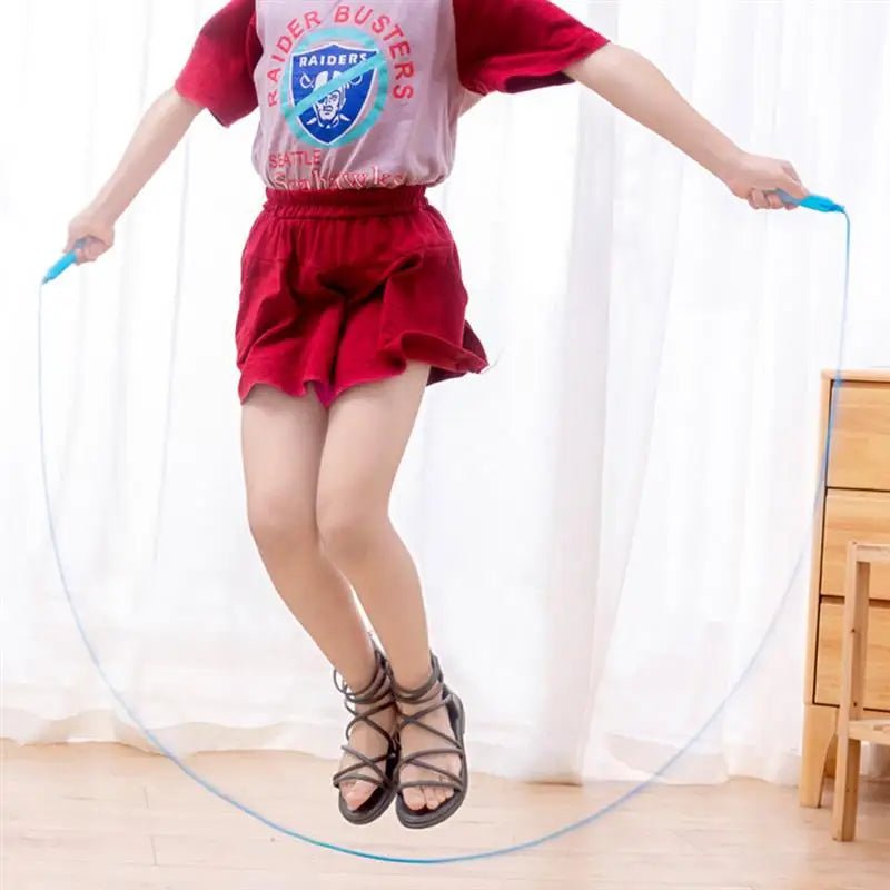8Pcs Colorful Plastic Skipping Rope Kid Toys Toddler Outdoor Major Exercising Kids Jump Ropes Abs Fitness Rope (Random Color)