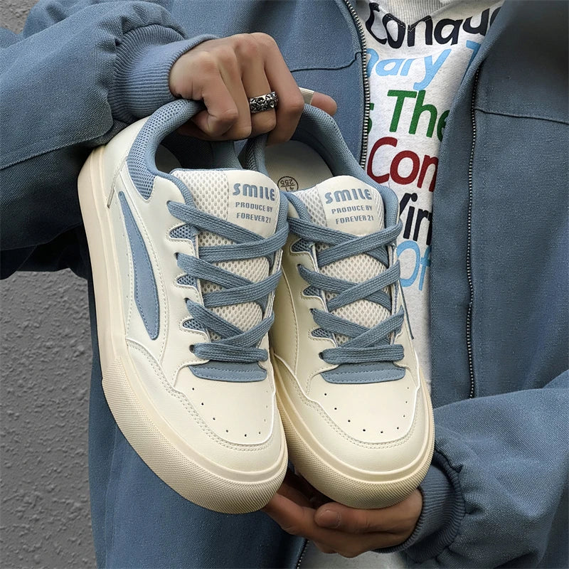 2025 Chunky Sneakers Summer Fashion Low Top Lace Up Running Shoes Comfortable Flat Casual Walking Shoes Tenis Masculino