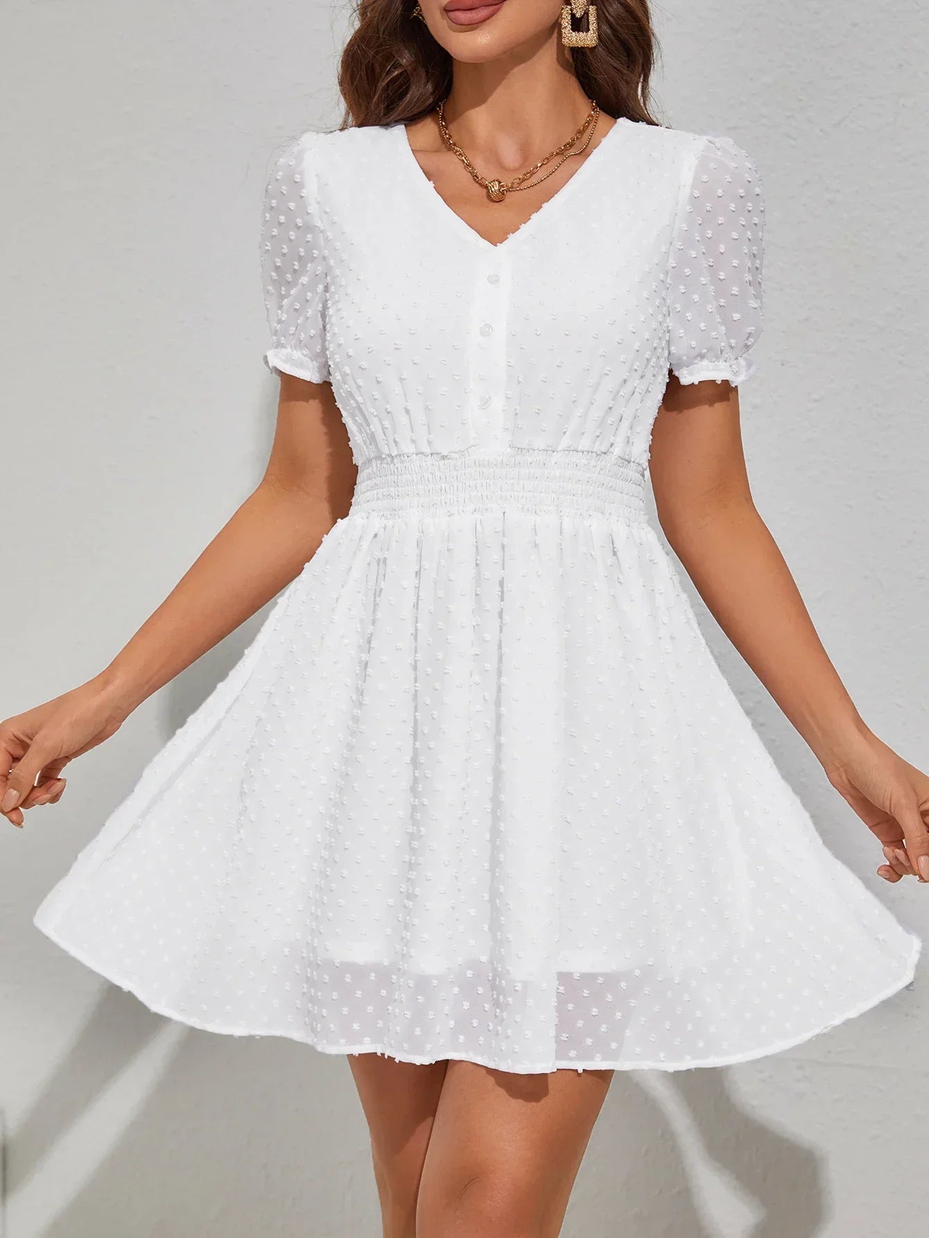 Dresses Fashion 2023 Color Matching Slim Long-Sleeved Shirt Dress Casual Home Street Commuter Plus Size Dress