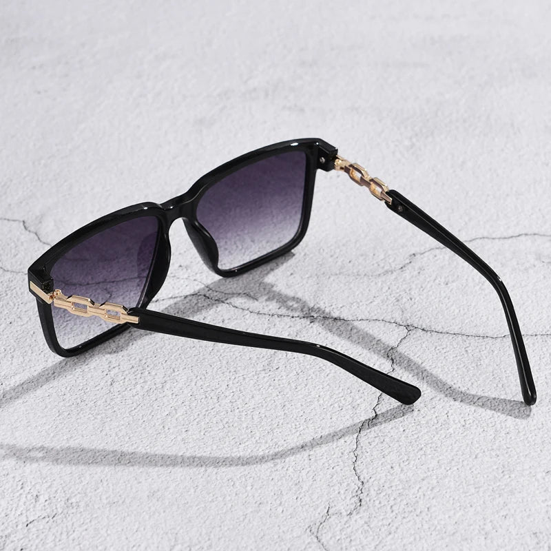 Cycling Fashion Womens Sunglasses Square Style Sun Glasses Accessories Gradient Lens Anti-UV400 Luxury Brand Eyeglasses Female