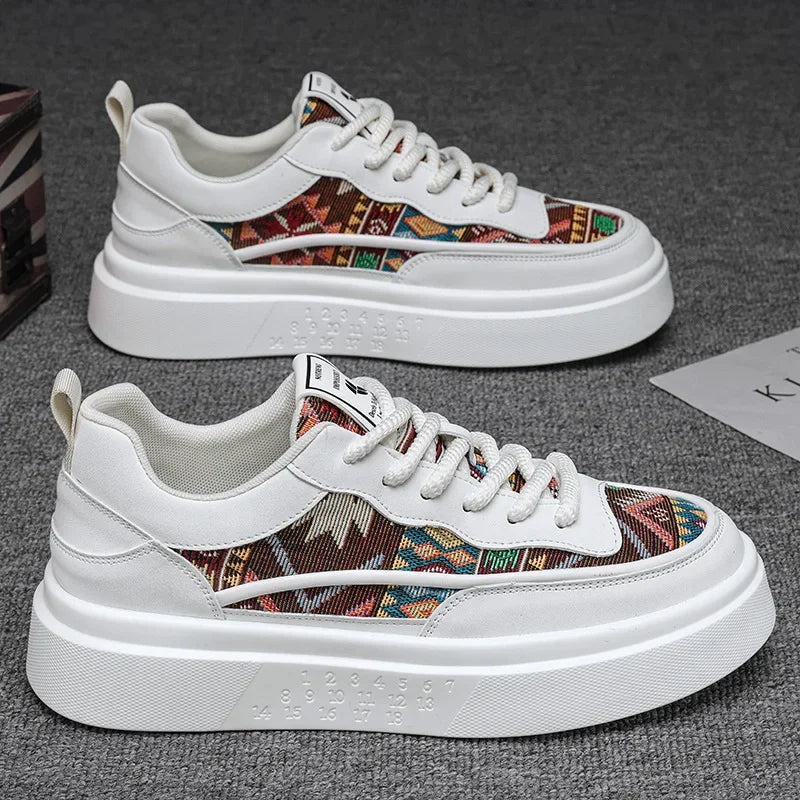 Chunky Shoes Mens Casual Skateboard Leather Sneakers Luxury Summer Outdoor Hiking Sports Tennis Running Platform Loafers