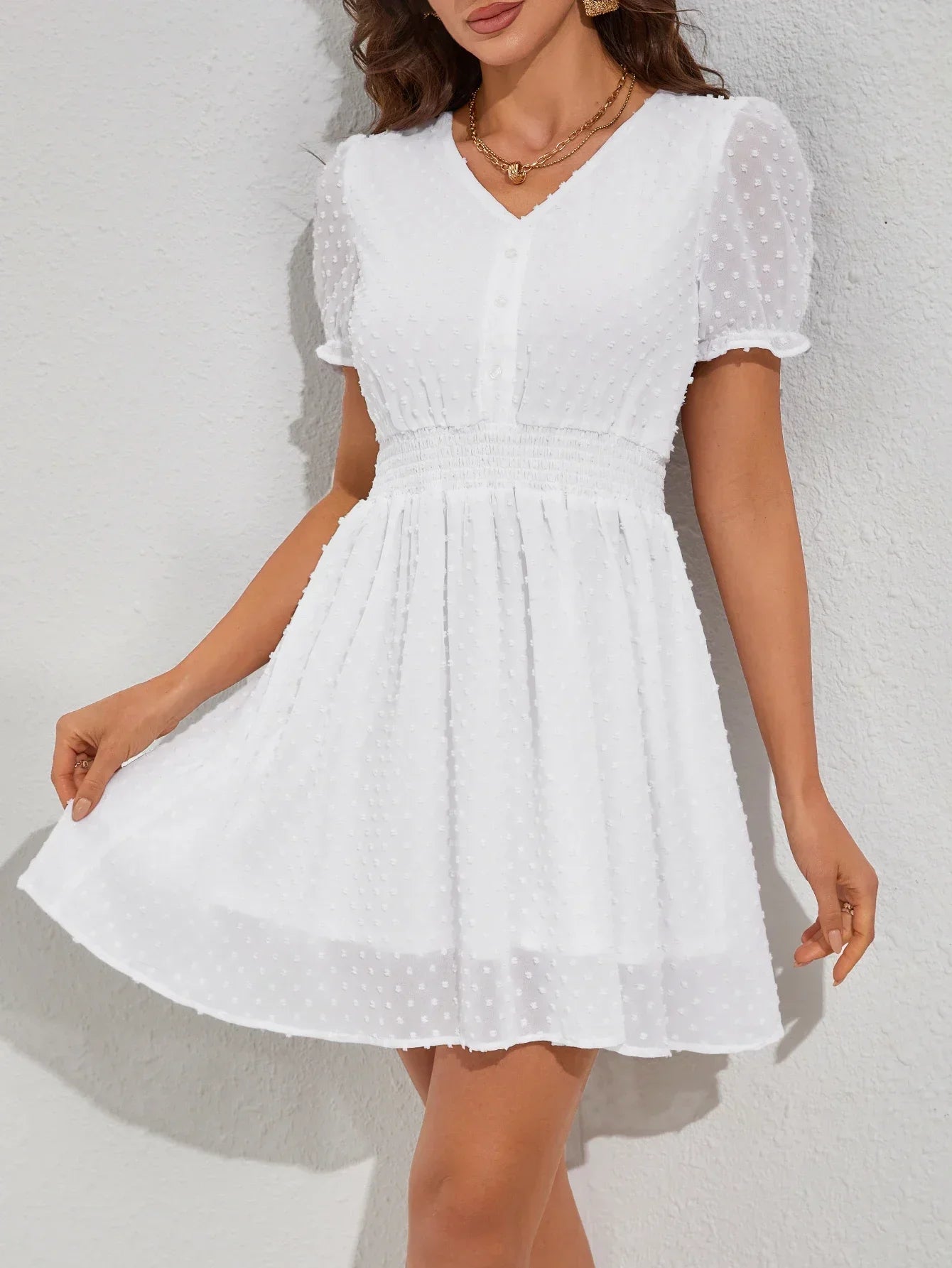 Dresses Fashion 2023 Color Matching Slim Long-Sleeved Shirt Dress Casual Home Street Commuter Plus Size Dress
