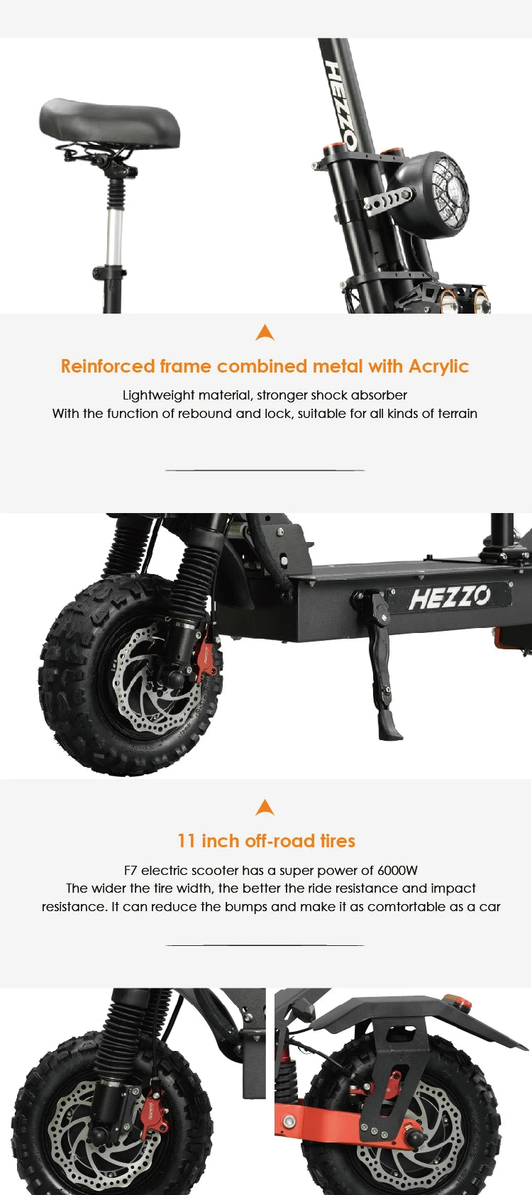 Electric Scooter 60V 6000W Dual Motor 45Ah High Speed Long Distance Foldable Off-road Two-wheel Electric Scooter